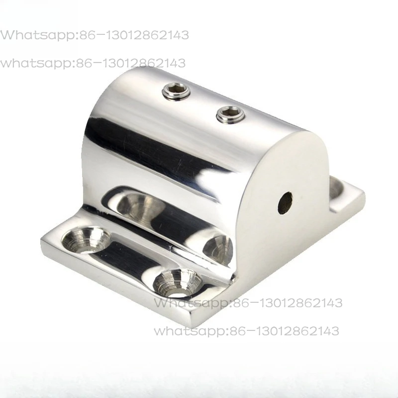 Marine stainless steel pipe base fittings Special square base with double top wire, square pipe base 20/22/25 mm speedboat