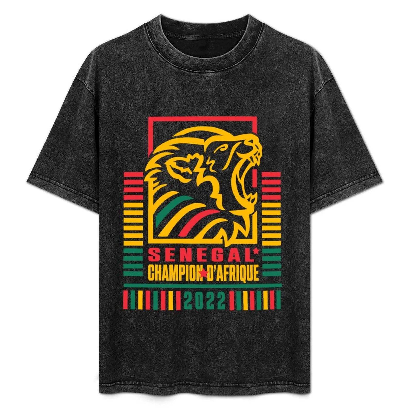 Camiseta Senegal African Campion, camiseta informal de manga corta para uso diario
