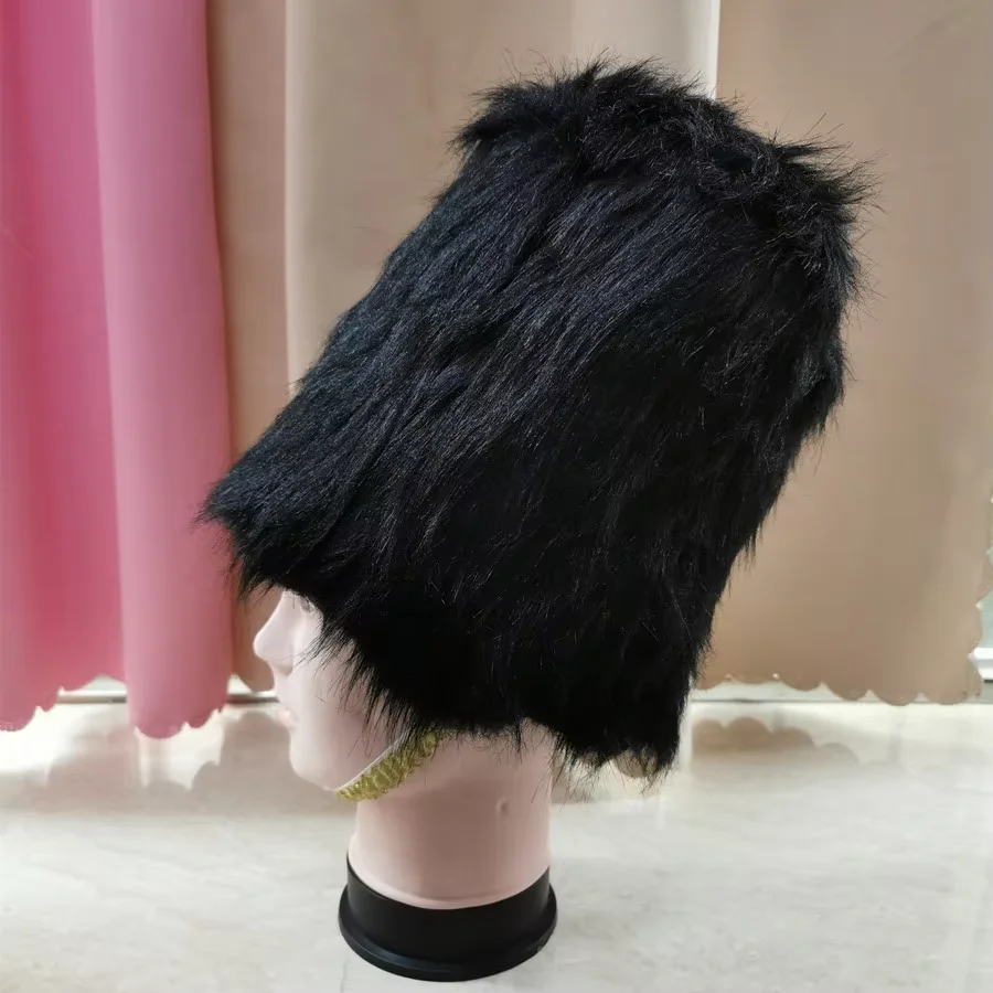 قبعة فرو إنجلترا السوداء للرجال، قبعة جندي القصر، أغطية الرأس الاحتفالية، قبعات أنشطة مهرجان الأمير