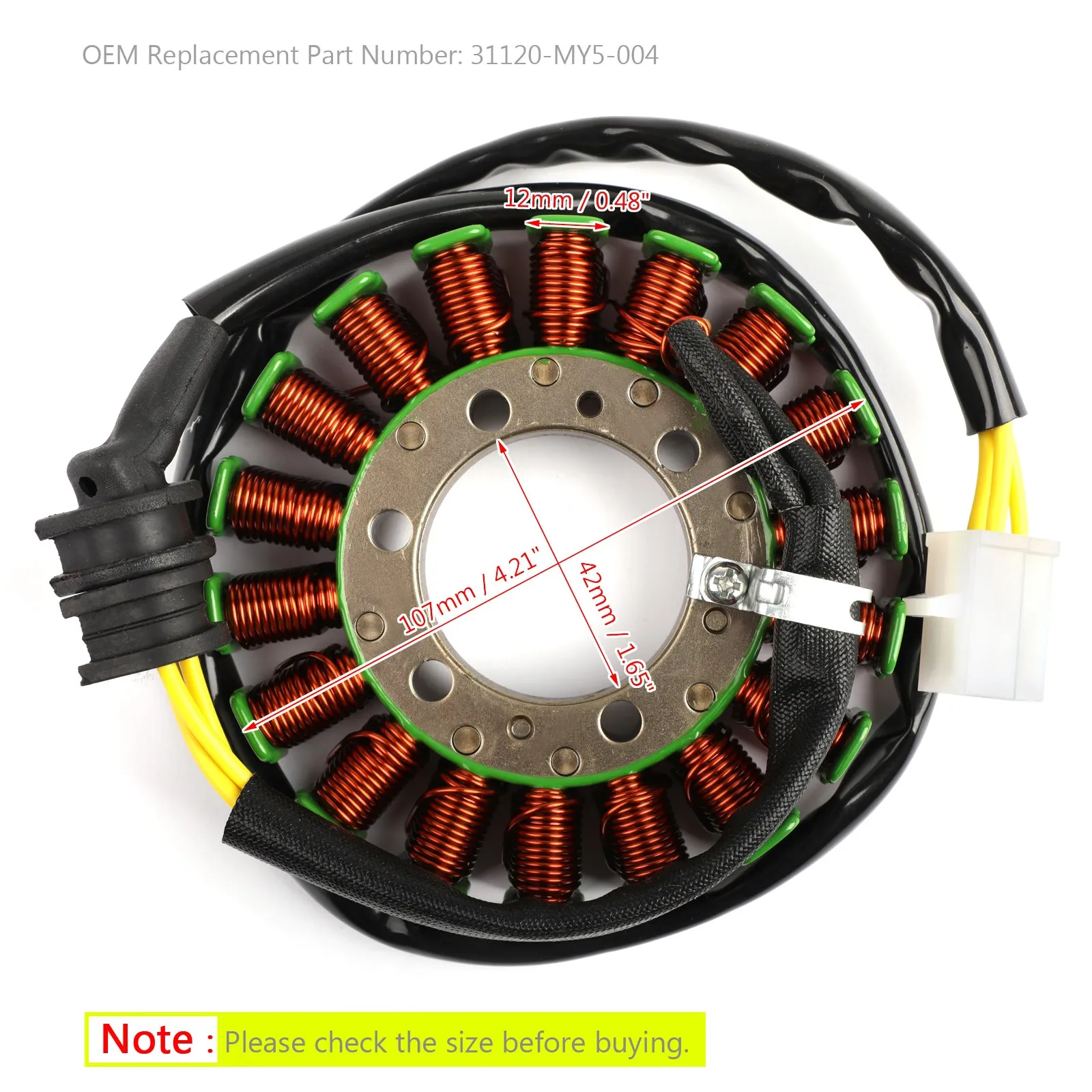 Artudatech Generator Stator for Honda CB500S CB500 PC32 1998-2002 CBF500 ABS 2004/2006