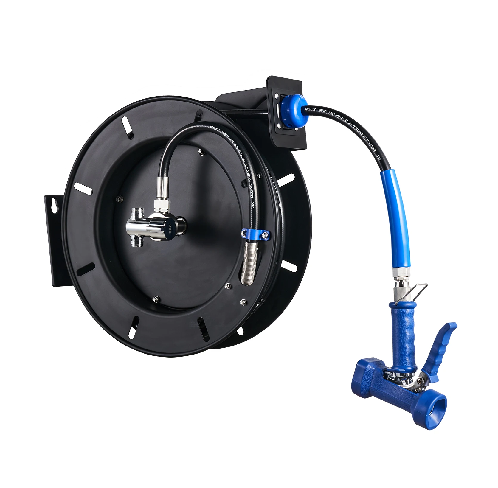 Retractable Wash Metal Car  Garden Hotel Kitchen Wall Mounted Hose Reel Tool