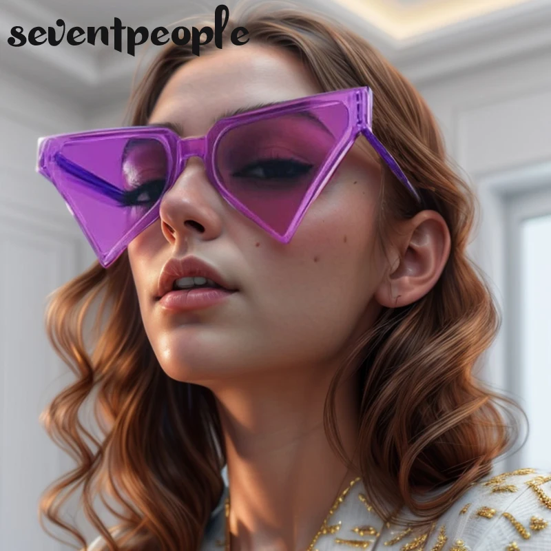 

2025 Luxury Punk Heart Shape Sunglasses Women Trendy Oversized Party Love Sun Glasses For Ladies Cute Candy Colors Eyewear UV400