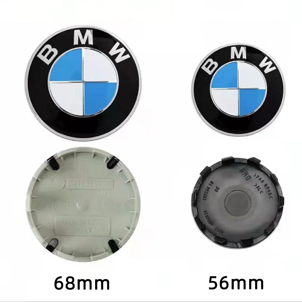 4pcs 56MM 68MM Car Wheel Center Hup Caps Wheel Cover For BMW X5 X3 X1 E36 E39 E46 E60 E90 E90 G20 G21 G30 G11 F15  F10 F30