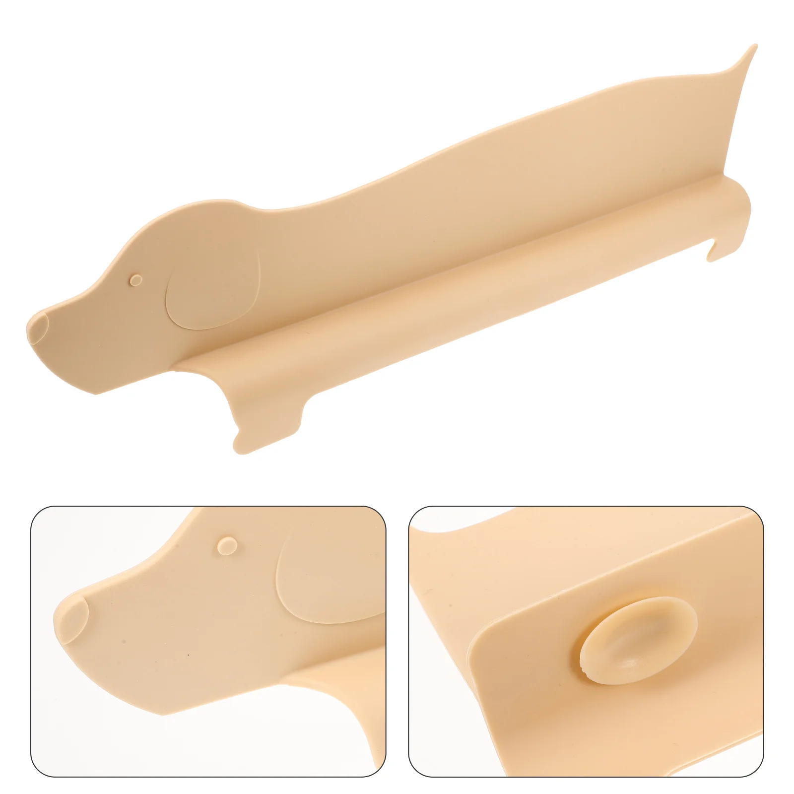 

Kitchen Sink Splash Guard Silicone Splashing-Proof Edge Protector Suction Cup Attachment Prevent Water Splash Minimalist Design