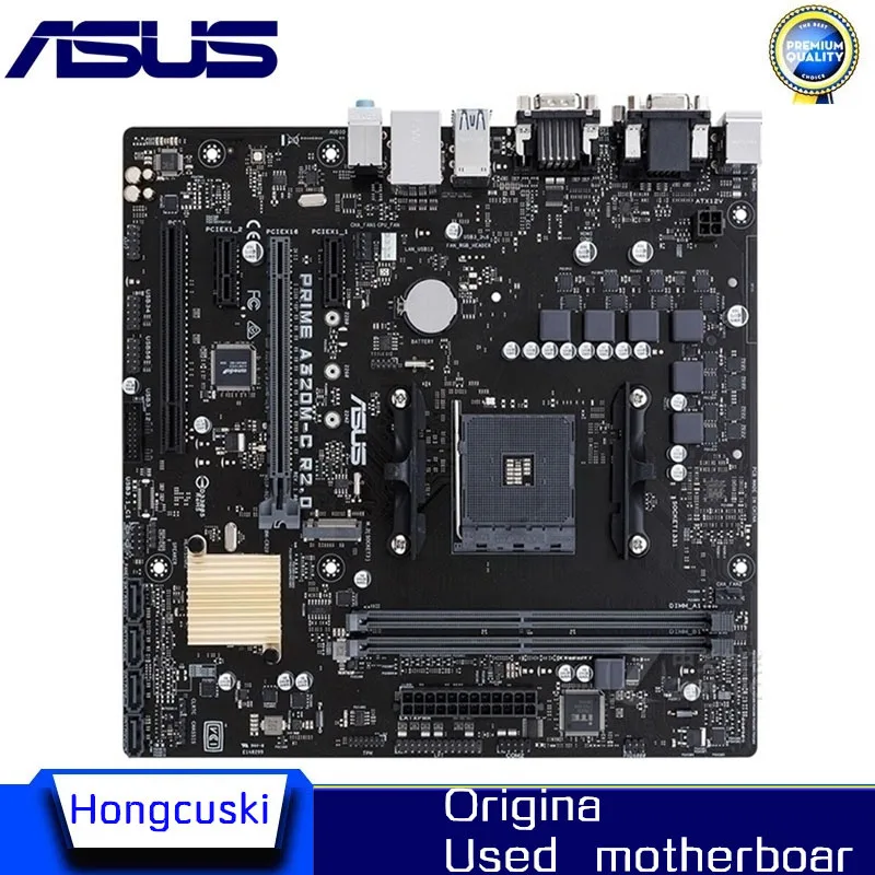 

For ASUS PRIME A320M-C original Used motherboard Socket AM4 DDR4 USB3.0 SATA3 A320 Desktop Motherboard