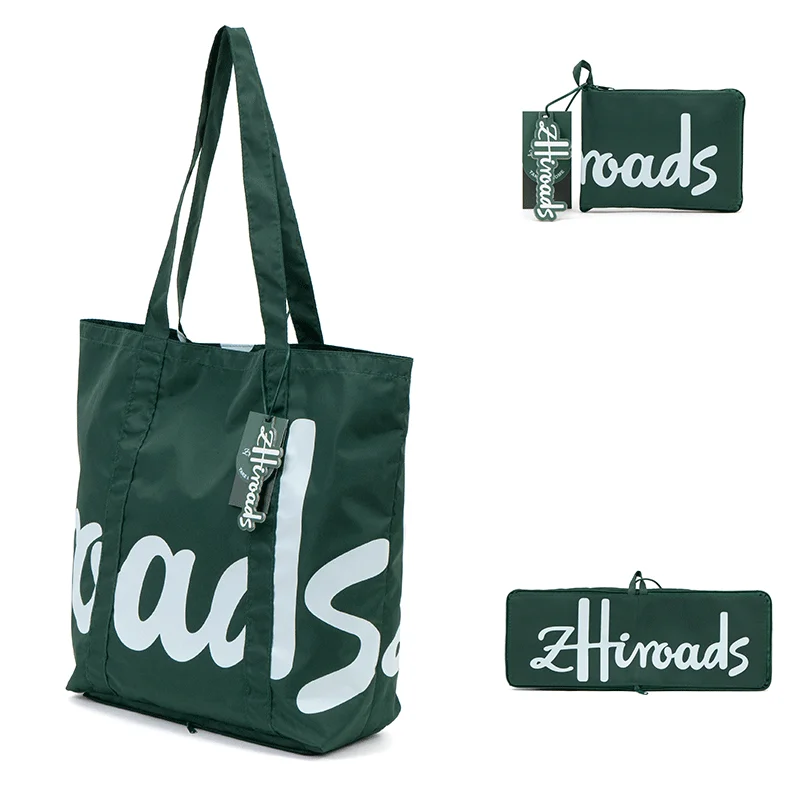 حقيبة تسوق قابلة للطي من zHiroads، حقيبة بقالة محمولة صديقة للبيئة لسهولة التخزين والاستخدام #1