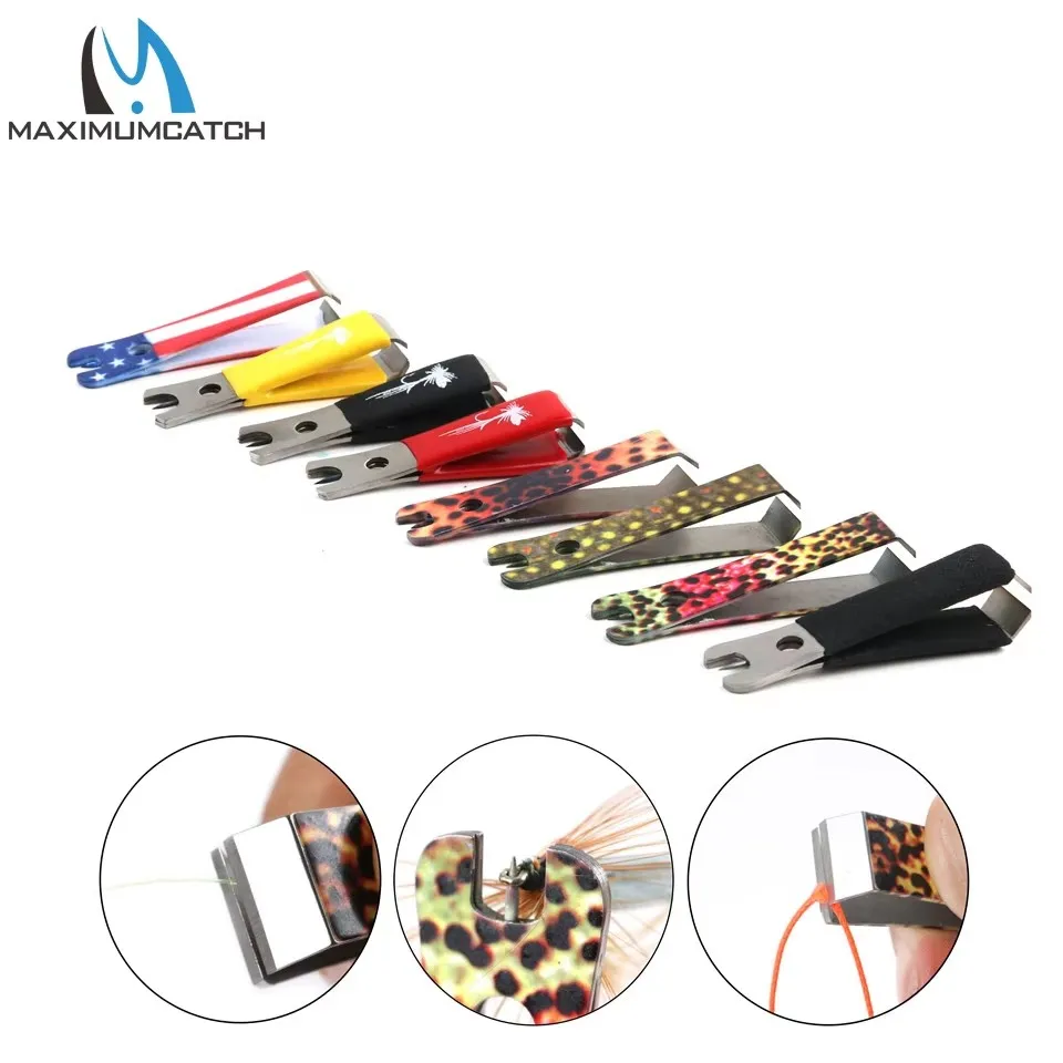 MAXCATCH Fly Fishing Nipper Stainless Steel Line Cutter Clipper Sharp Durable Tool for Anglers Tippet Leader Fishing Accessories