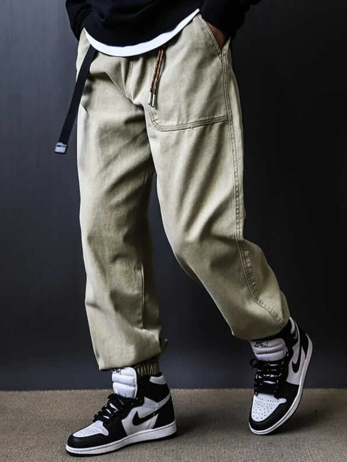 

Loose Men's Workwear Pants Harlan Trousers Spring Autumn Casual Sports Long Trousers Trendy Brand New 2024 Youth Daily Wear