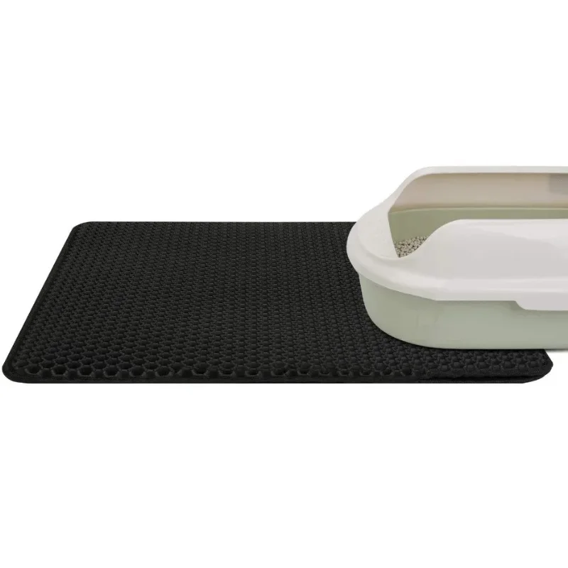 Cat Litter Mat with Gift Double Layer Waterproof Pet Litter Box Mat Non-slip Sand Cat Pad Washable Bed Mat Clean Pad Products