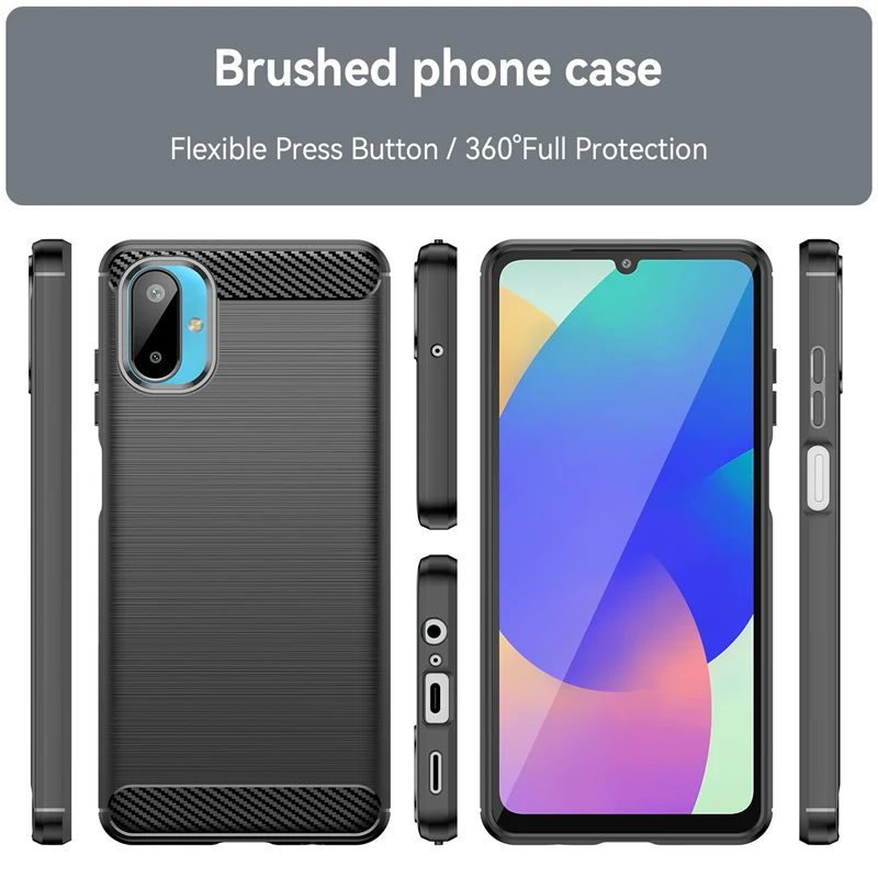 Brushed Phone Case For Samsung Galaxy M06 5G Case Cover For Samsung M06 5G Case Shockproof Silicone чехол Funda Para Back Cover