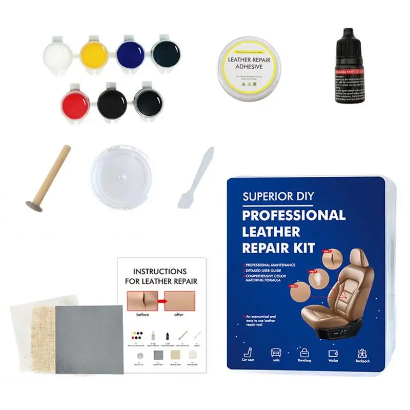 Car Care Liquid Kit Leather Skin Refurbish Repair Tool Auto Seat Sofa Coats Holes Scratch Cracks Restoration For Shoe For Car