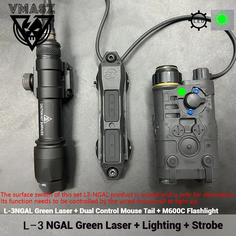 

Element Tactical NGAL Red and Green Indicator Surefir M300A M600C with Illuminated Dual Control Switch for 20MM Rail
