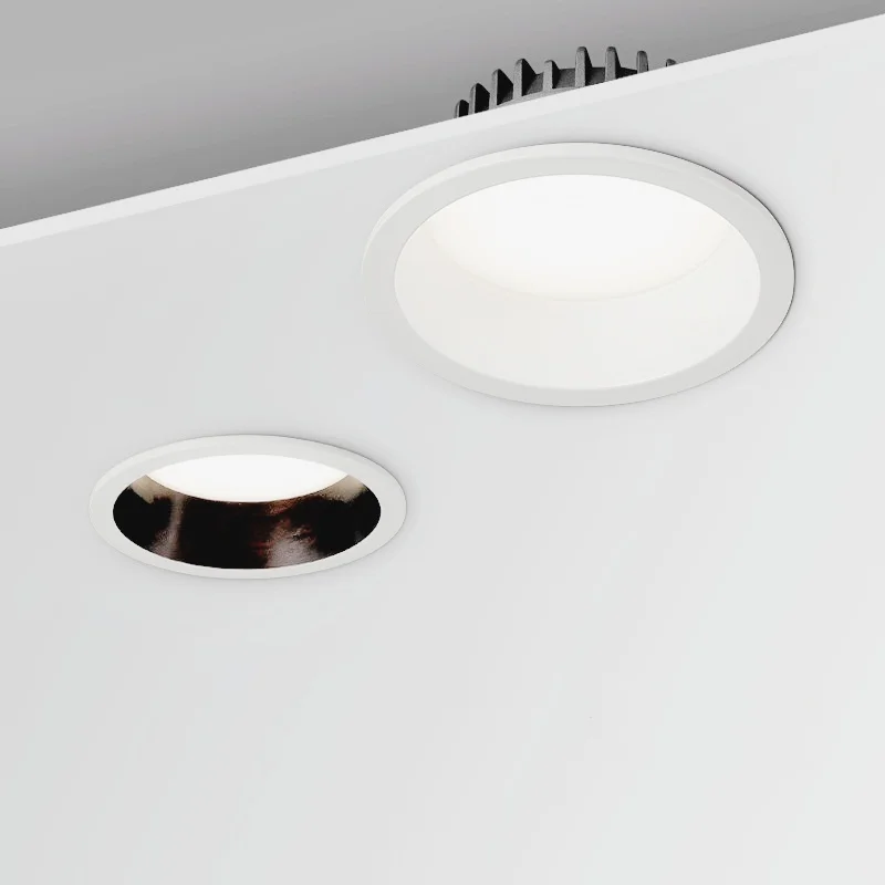 

LED Ceiling Round Downlight Anti-glare Dimmable Kitchen Tri-color Recessed Light Spotlight AC110V 220V 20W Living Room Bedroom