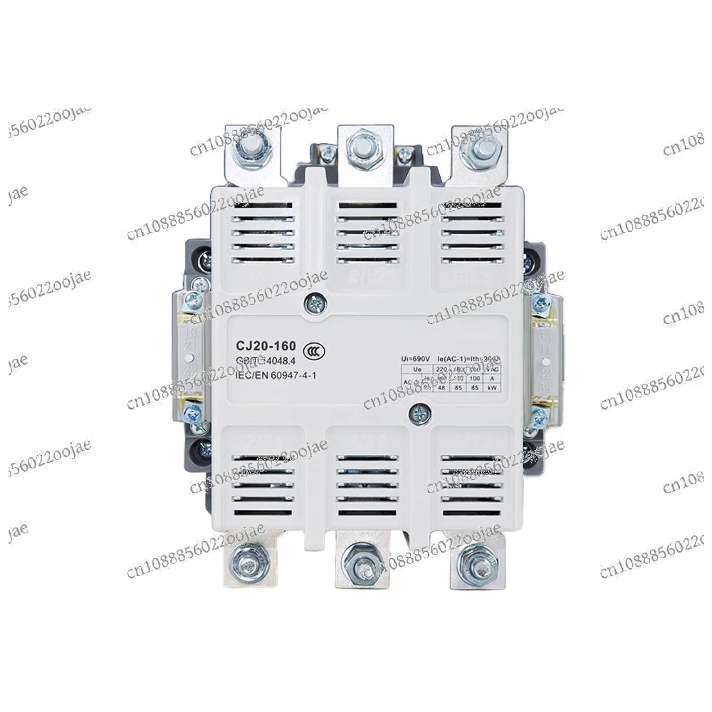 Factory CJ20-160 Magnetic AC Electrical Contactors Rated for 200A 630A 220V 380V 415V 600V Main Circuit Rating Voltage 1140V