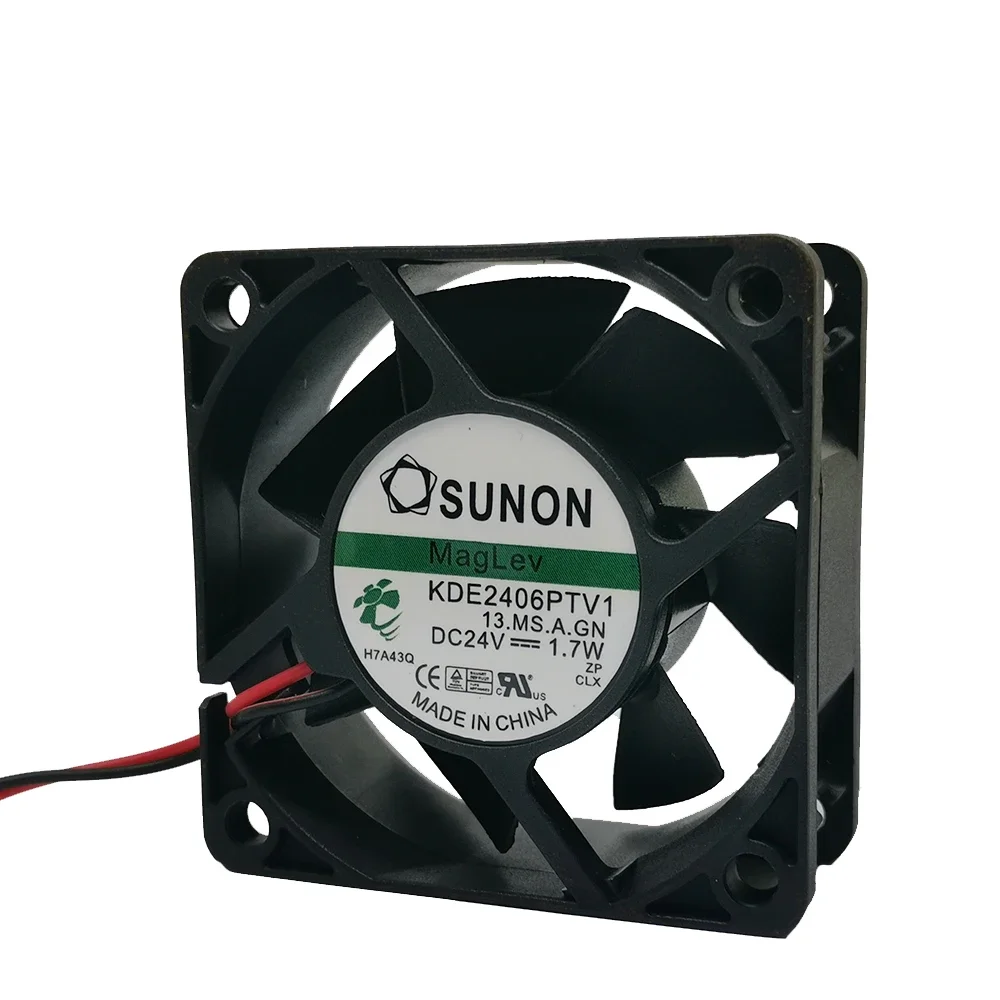 Ventilateur de refroidissement pour serveur, Sunon KDE2406PTV1.MS.A.GN, 60x60x25mm, DC 24V, 1.7W, Sicile