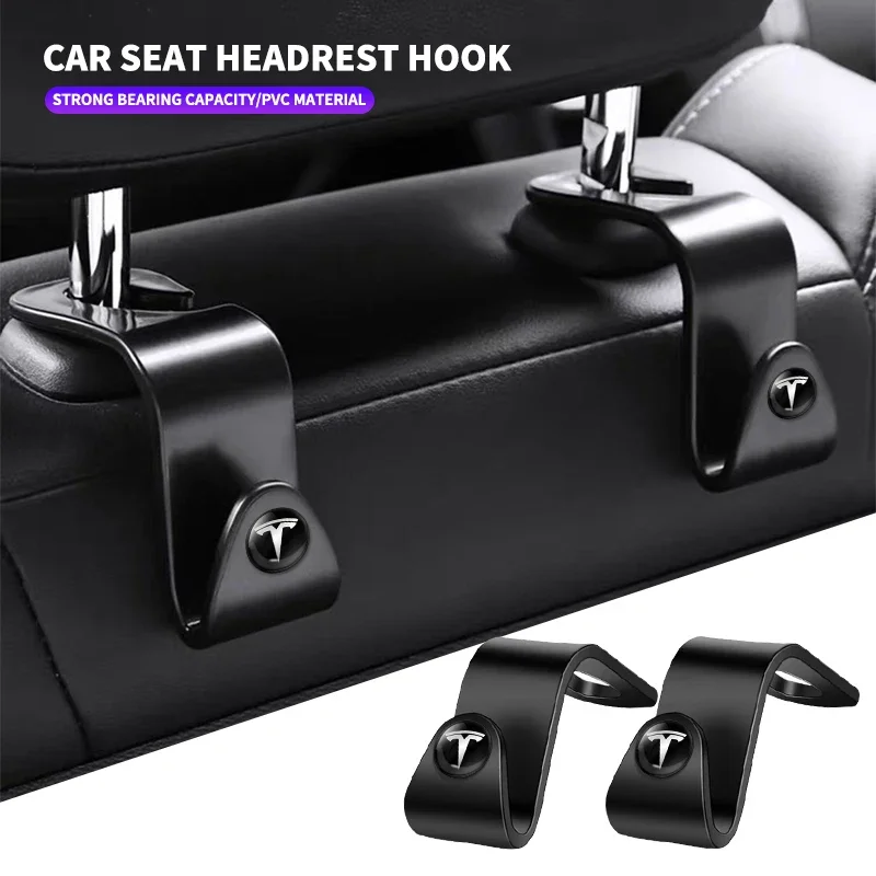 Car Multi-Function Seat Back Hanger Bag Hook For Tesla Model 3 2021 S X Y Style Roadster Invader Coil Mod WYE K80 Accessories