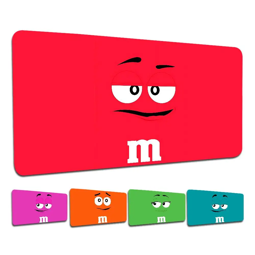 

M-M&Ms Chocolate Coffee Custom Skin Office Computer Desk Mat Table Keyboard Big Mouse Pad Laptop Cushion Non-slip