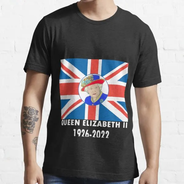 London Bridge Is Down Death Tshirt Queen Elizabeth Ii Since 1952-2022 Printed T-shirt Tops R.I.P. QUEEN ELIZABETH Classic Shirt