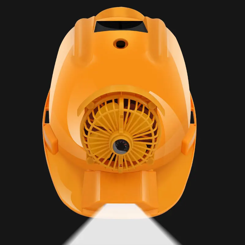 Solar Air Conditioning Dual Fan Hat Strap Safe Bluetooth Radio Rechargeable Ventilation Cooling Helmet