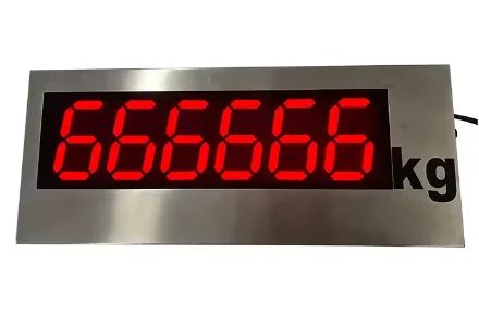 3/5/8-Zoll-Serie Remote Display Rote LED-Wieanzeige Edelstahl-Display für Bodenwaage