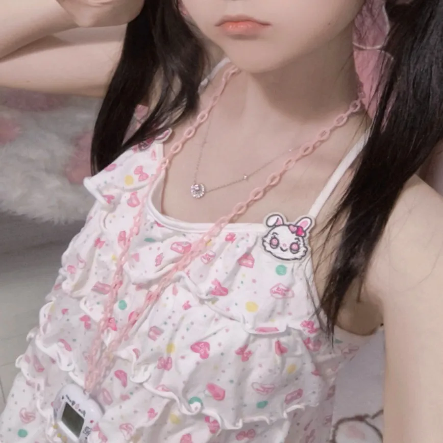 

Pink Tanks for Girls 2024 Spring Short Women Popular Trend Y2k Casual Camis Cute Fashion Hot Summer Sleeveless Tops