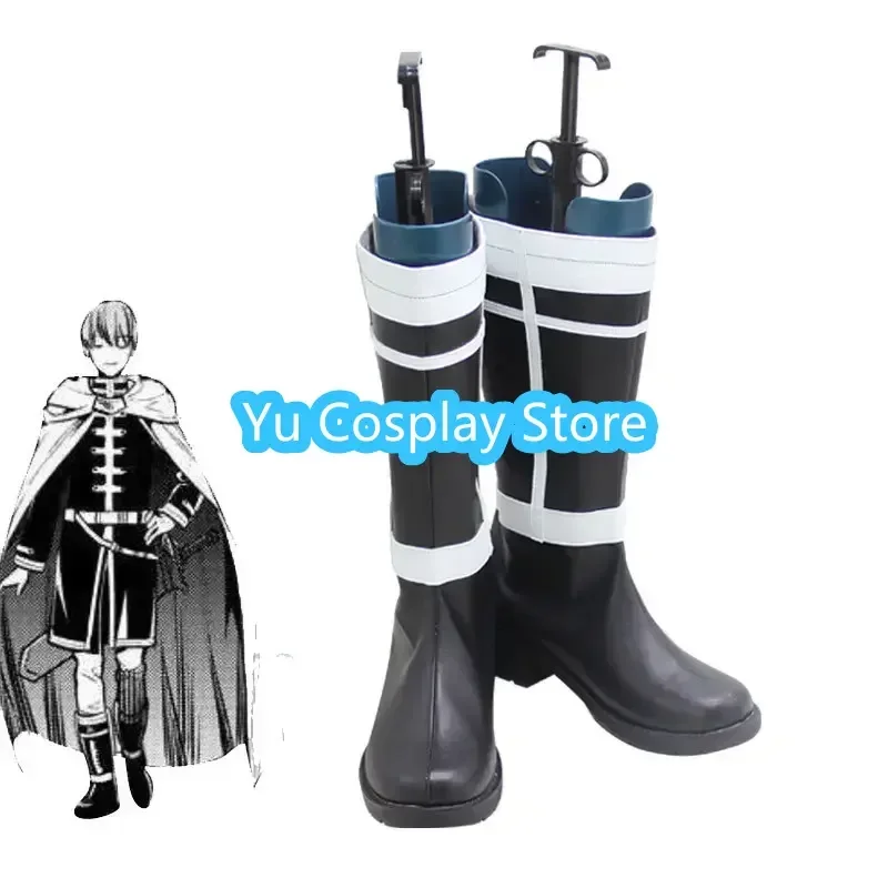 

Yu-Cosplay Anime Frieren At The Funeral Himmel Cosplay Shoes PU Leather Shoes Halloween Carnival Boots Cosplay Prop Custom Made