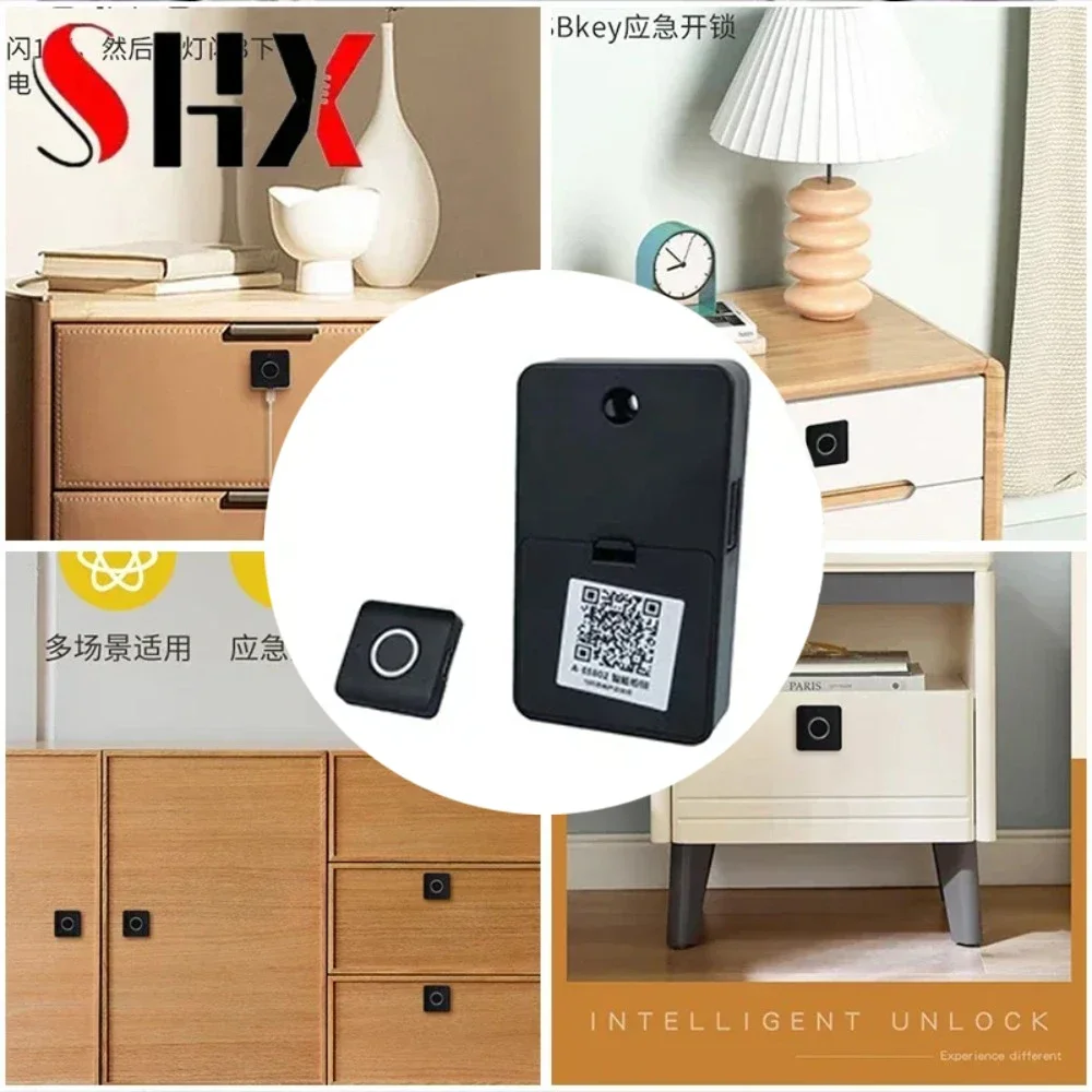 Smart Home Biometric Fingerprint Lock Hidden Drawer Electronic Lock Privacy File Storage Keyless Residential Security Protection