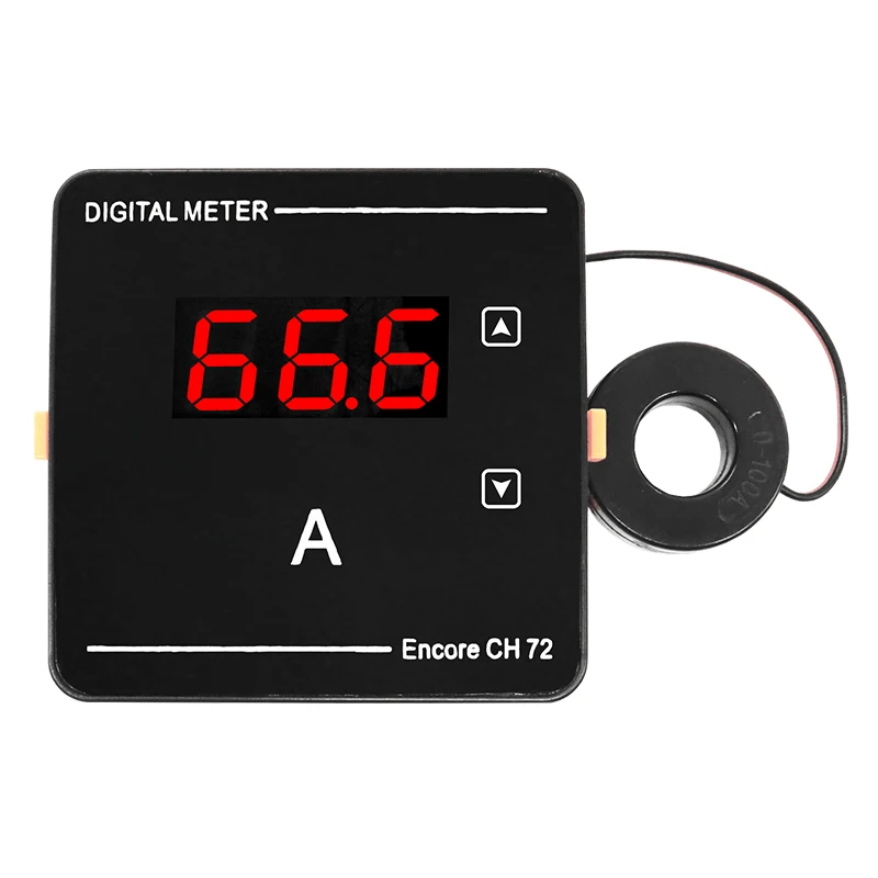 Digital Display Ammeter AC50-500V AC1-120A With Current Transformer 72*72*32mm Amperemeter Amperimeter