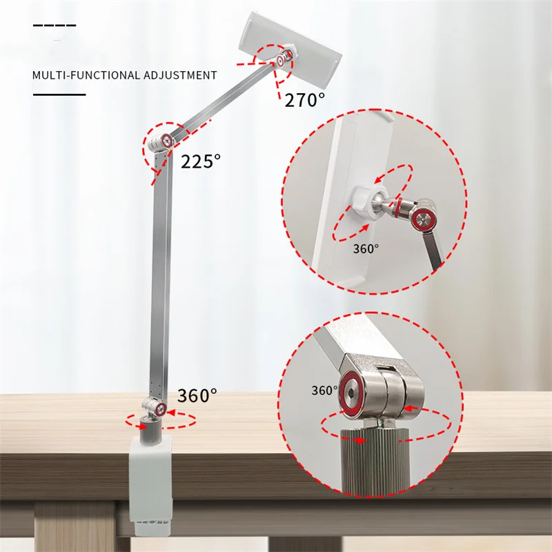 Imagem -04 - Suporte para Monitor Portátil Braço de Metal Desktop Suporte de Cama Braçadeira Vesa Mount para Jogos Tela de Extensão 12173 Tablet Bracket