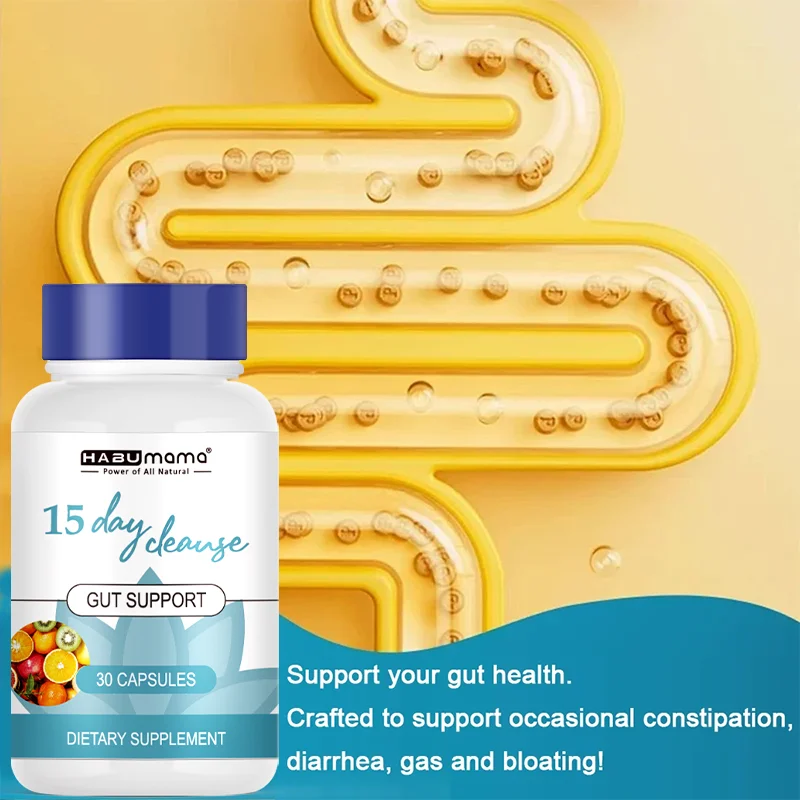 Gut and Colon Support 15-day Cleanse and Detox To Reduce Abdominal Pain, Bloating, Constipation and Aid Gut Health