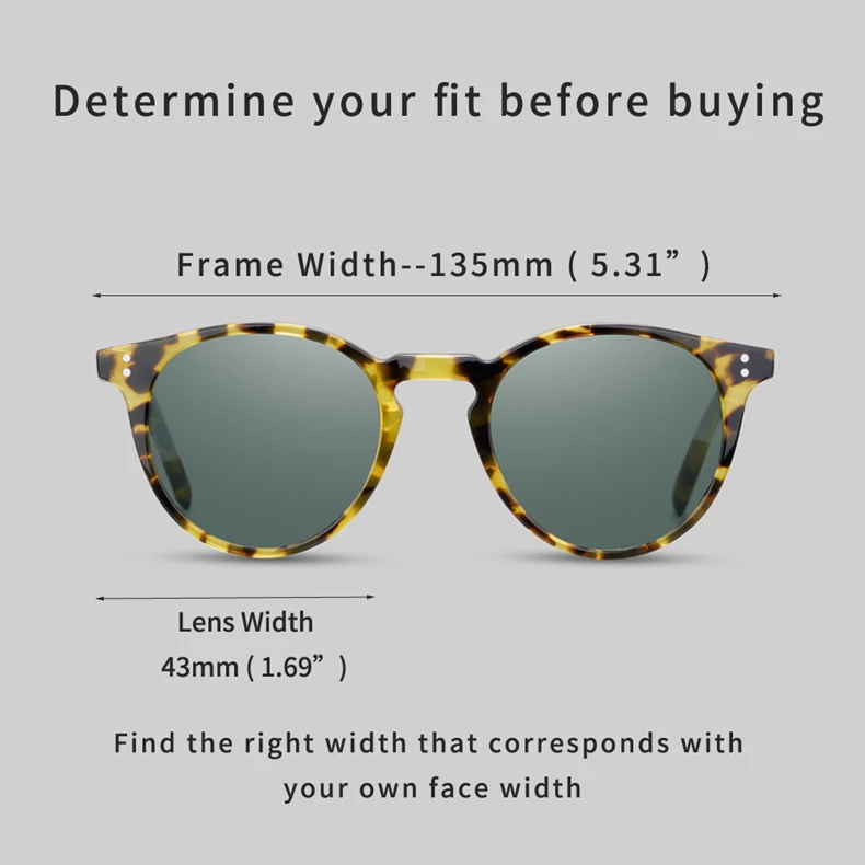 Gregory Peck Sunglasses Women Acetate Round Polarized Vintage Driving Glasses Designer Men Sunglasses  Size45 O Malley