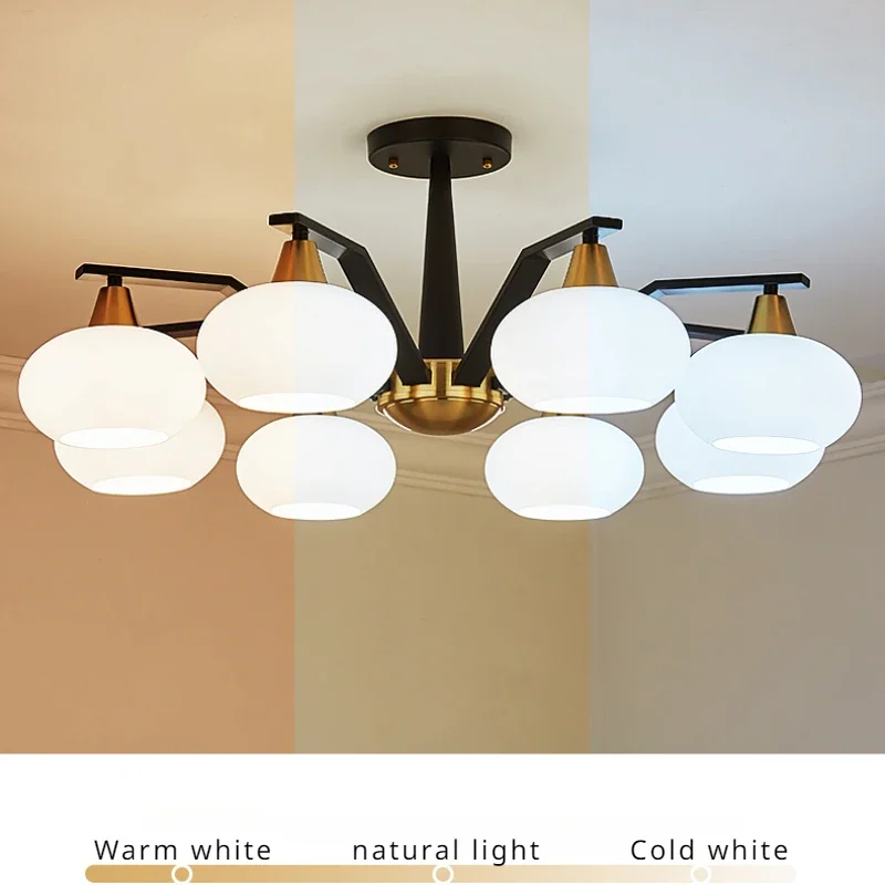 Modern Lustre Modest Ceiling Lamps for Room Living Dining Table Home-appliance Led Lights Bedroom Kitchen Hanging Chandeliers