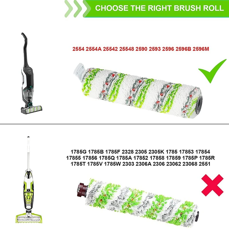 Adecuado para aspiradora Bissell Crosswave 2306, cepillo para mascotas y reemplazo de filtro de vacío 1866