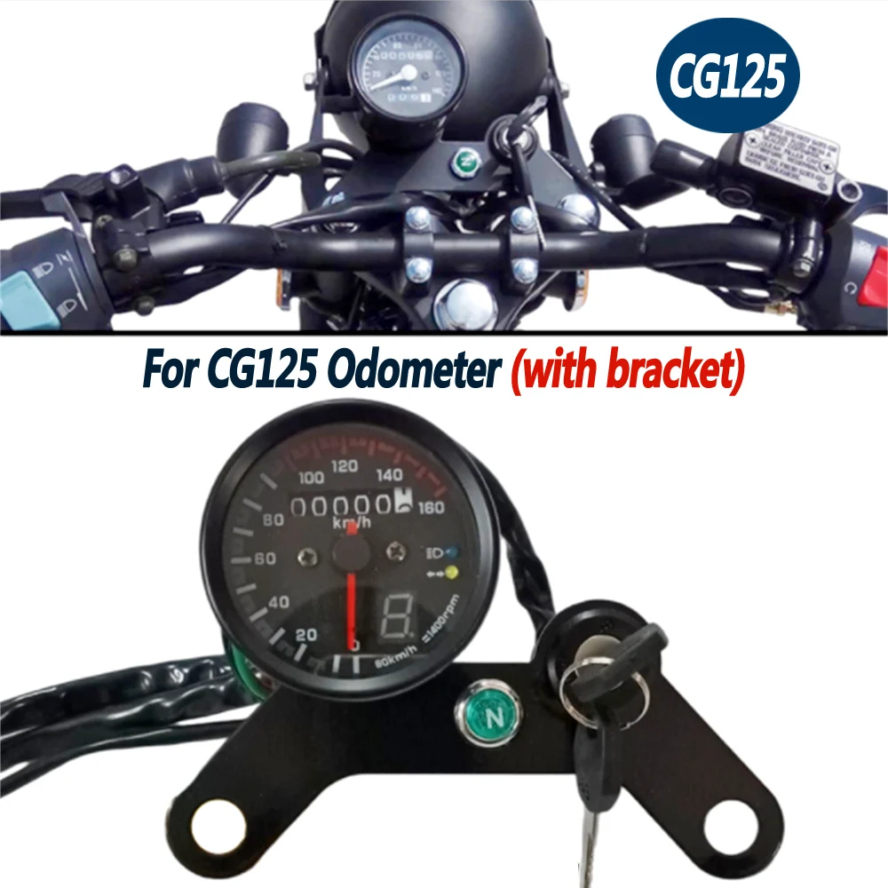 For HONDA CG125/Jialing 70 Motorcycle Code Table Retro Modified Happiness Instrument Component Mileage Small Gauge Gear Table