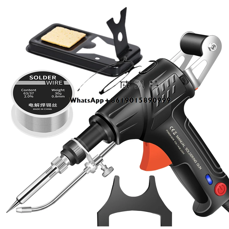 110V/220V 60W American/European Plug Handheld Internal Heating Automatic Tin Welding Repair Tool