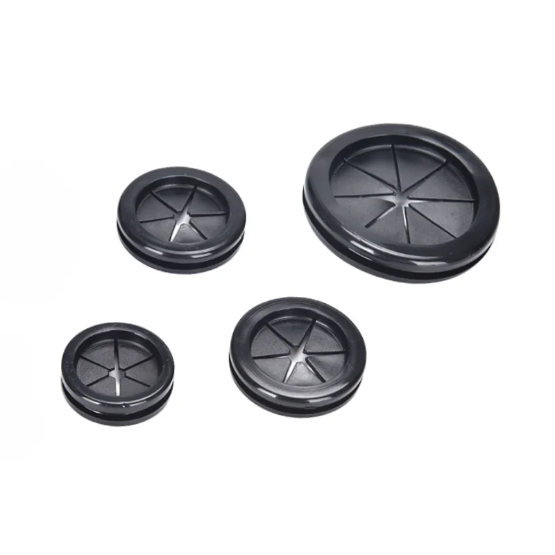 Petal Type Rubber Protective Coil Reserved Hole Sealing Ring of Power Distribution Box Buckle 20-80mm Plastic Plug Cover Grommet