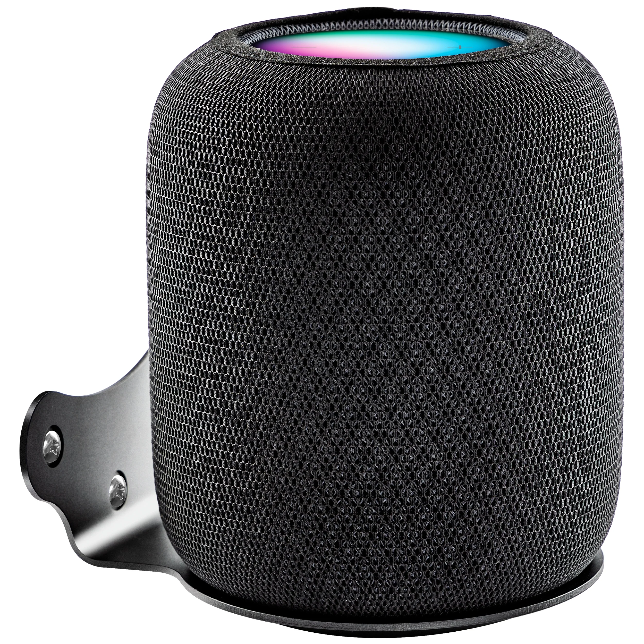 Bangcheer Aluminium Wall Mount + Dust Cover Set, Suitable for the HomePod Smart Speaker, Black, High Tensile Strength