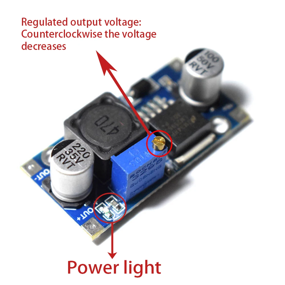 LM2596s DC-DC modulo di alimentazione step-down modulo step-down regolabile 3A regolatore di tensione LM2596 24V 12V 5V 3V