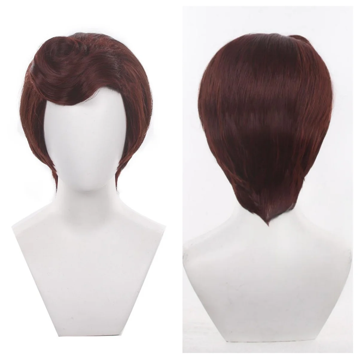 Anime Coser Cosplay Wig Woody Synthetic Short Curly Wig Heat Resistant Fiber Rose Net High Quality Wig Halloween Party + Wig Cap
