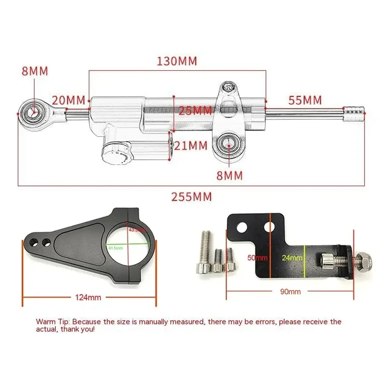 Directional Steering Damper Bracket for Electric Scooter Inxing V7 Part Steering Damper Stabilizer Kit