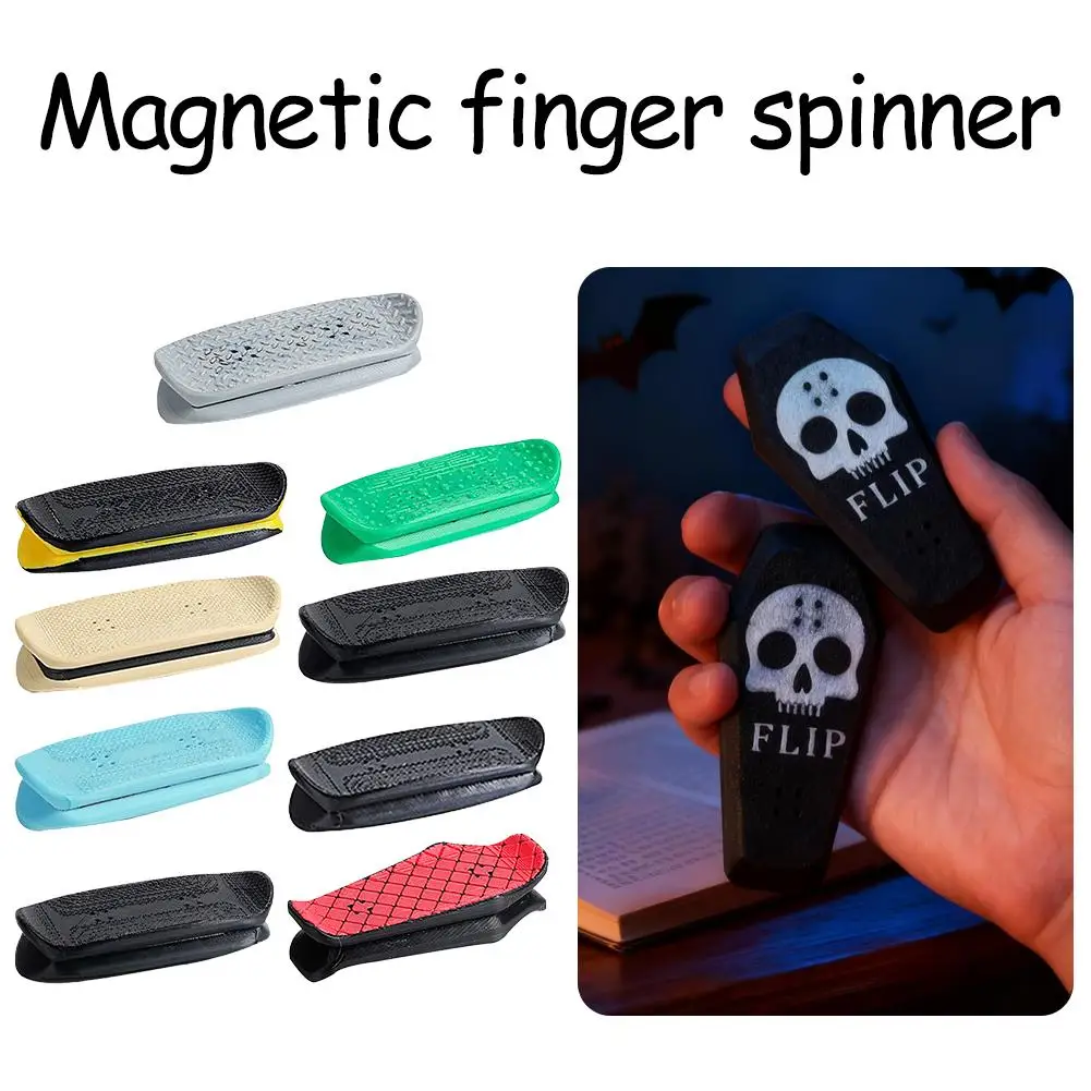 Finger Skateboards Magnetic Mini Deck Fidget Finger Skate Board Stress Relief Kids Party Boys Classroom Birthday Stocking