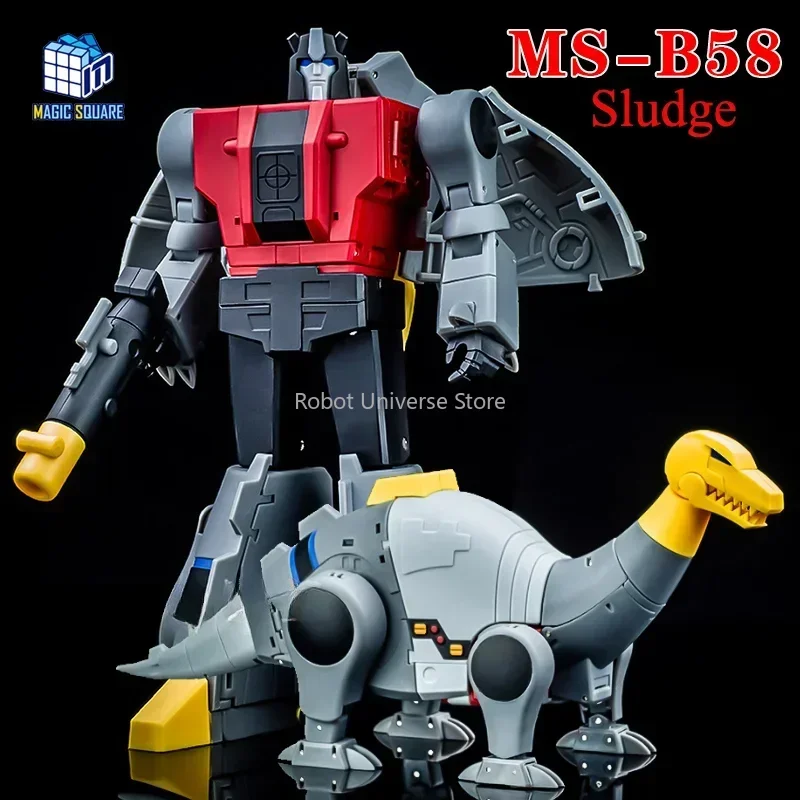 IN STOCK Transformation Magic Square MS-TOYS MS-B58 Sludge Brontosaurus G1 Mini Action Figure Robot Toys