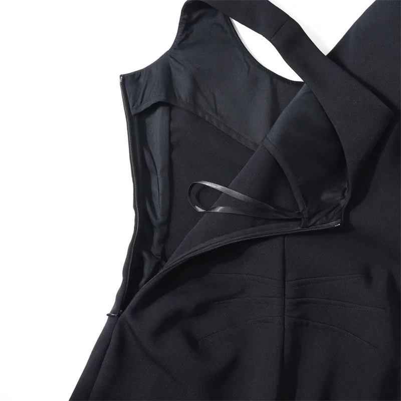 Women's jumpsuit New high waisted slim straight leg pants for the summer of 2026 Sleeveless curved knife pants Bodysuit women - view 5