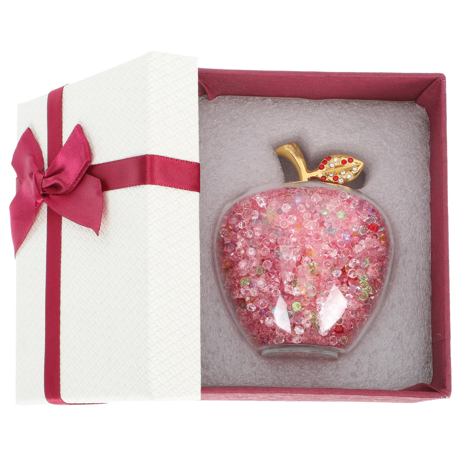 

1Pcs Luminous Apple Christmas Decor Creative Glass Ornament Party Scene Decoration Xmas Table Adornment Christmas Apples Decors