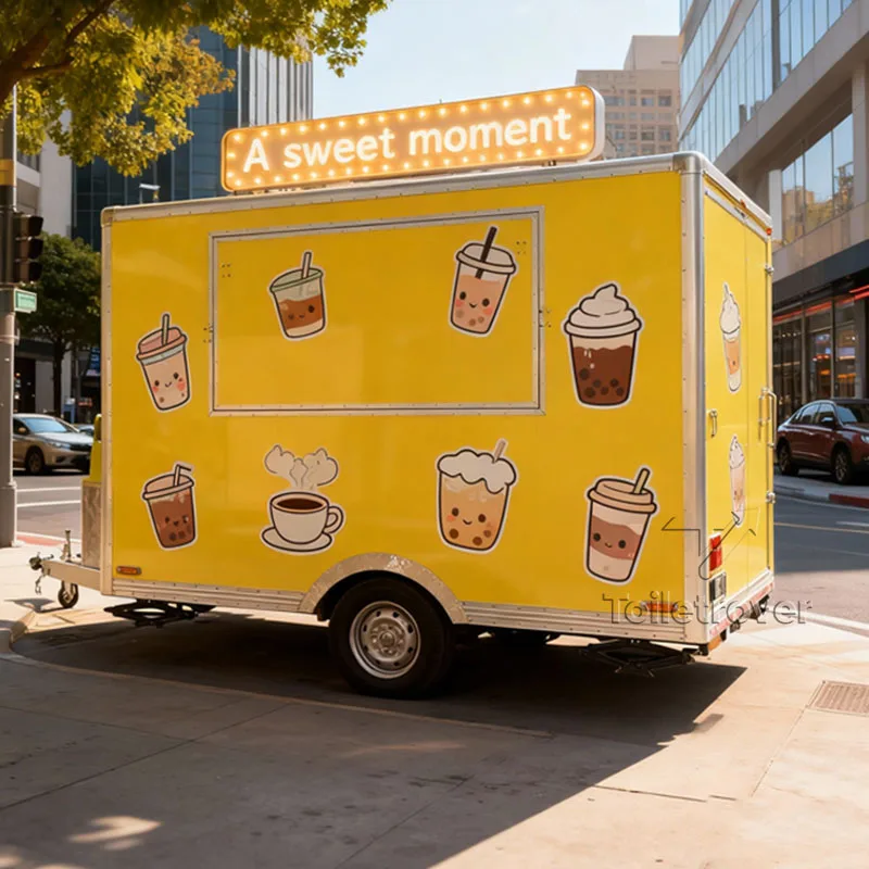 

Customization High Qualityfood Concession Trailer Boba Tea Doner Kebab Coffee Hot Dog Pizza Mobile Food Trucks Kenya Sale
