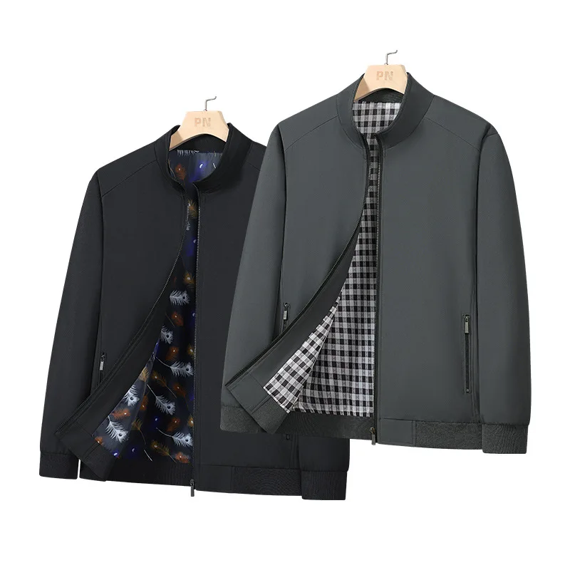 Plus Size College Style Jacket for Men Spring Autumn Trendy Loose Casual Outerwear Fashion Male Campus Daily Street Outer Coat