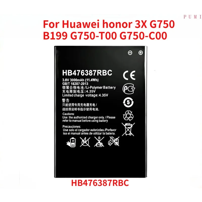 Battery For Huawei Honor 2 3 9A 60 Pro 7 Glory 90 3X 3C/50/Lite 6 Plus 4A 20 Lite 4X  90/9X Lite 8 Pro V8 50 V30Pro 50SE 5X 6X