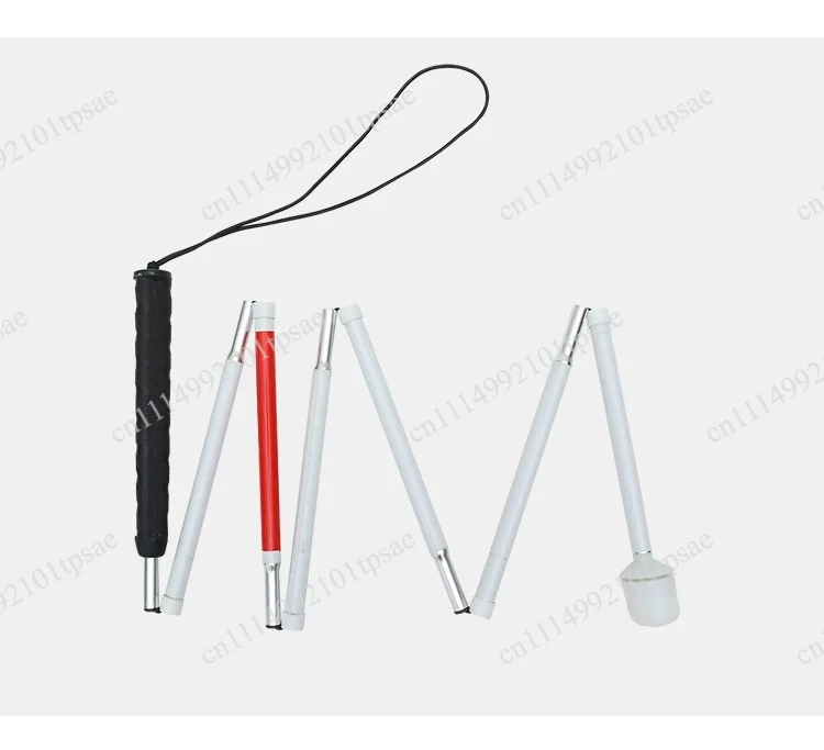 Foldable aluminum cane portable cane with dual color reflective film