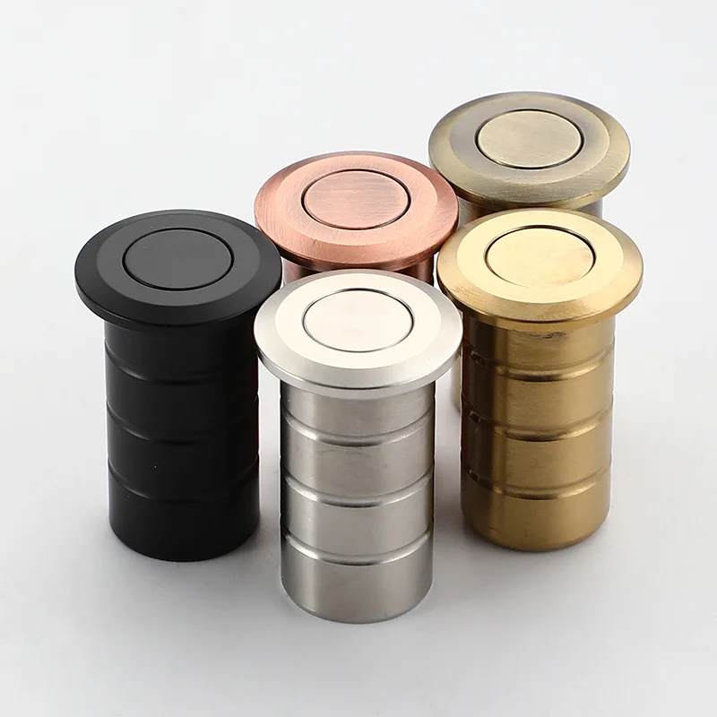 304 Stainless Steel Dust Cover, Security Door Bolt, Upper & Lower Latch Socket Plug for Split Door