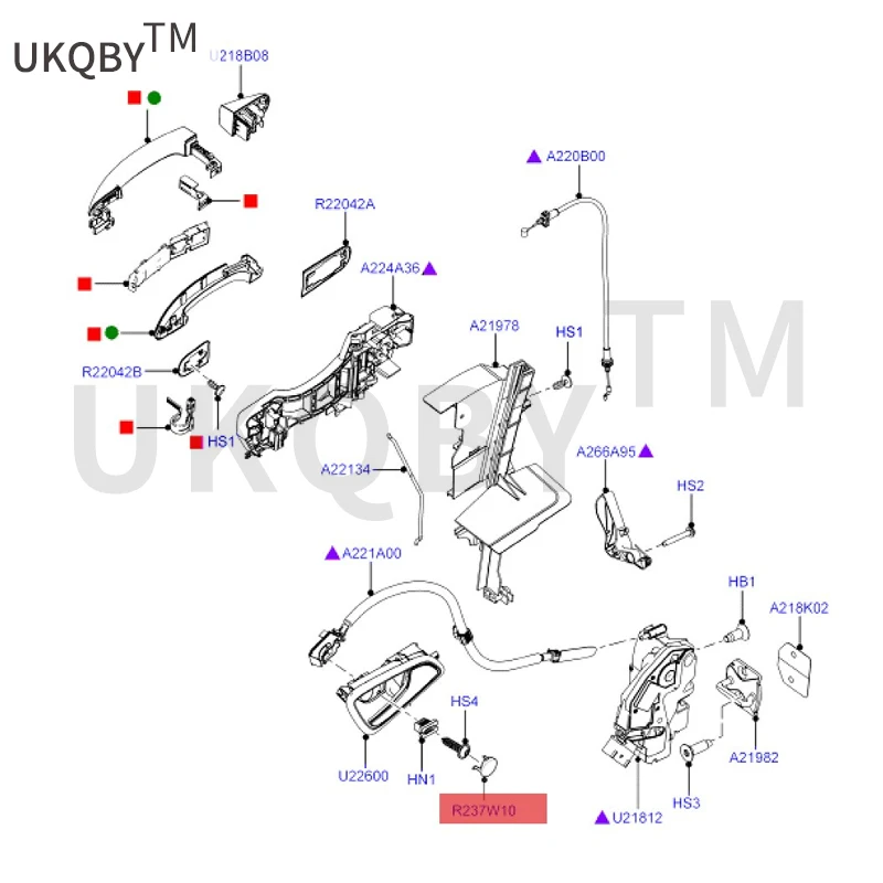 F Ox 12 Binnenste Handgreep Deksel Am51r237w10ab3ja6 5118622